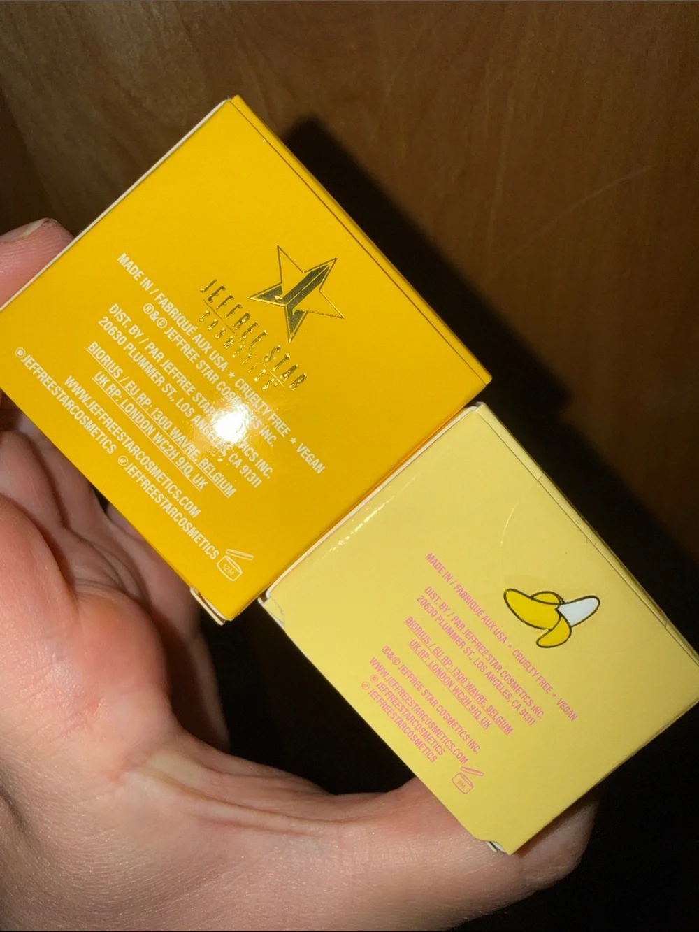 Jeffree Star Skincare Yellow & Pale Yellow Lip Mask + Scrub Duo